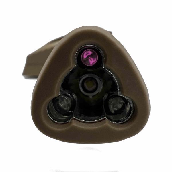 LED Helmlampe IR Weiß Rot Grün in Coyote Braun